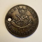 1850 Canada Half Penny Bank Token  Free Shipping
