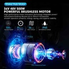Electric Mountain Bicycle 500w Conversion Kit E-bike Front Rear Wheel Hub Motor