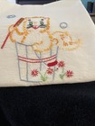 Vintage Mix Lot Linen Eleven Pieces  kitty Kay T Towel  And Hand Stitched Cases