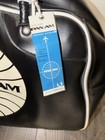 Pan Am Black Duffle Bag Handbag W  White Trim Logo   Travel Style Hang Tag