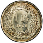 1939 B Switzerland 1 Franc  Pcgs Ms67