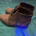 Men s Brown Suede Chukka Ankle Boots Lace Up Round Toe Rubber Sole