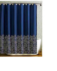  Fabric Navy Blue Fabric Shower Curtain 