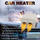 600w Portable Electric Car Heater 12v Dc Heating Fan Defogger Defroster Demister