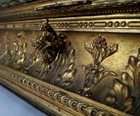 Antique French Gilt Bronze Enamel H p Protrait Large Jewelry Box France