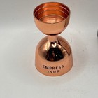Nwt Cocktail Kingdom Leopold Jigger Empress Gin Copper Plated 1oz 2oz Bar Tool