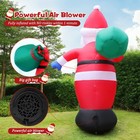 6 Ft Christmas Inflatable Santa Claus Outdoor Decorations  Blow Up Santa Clau   