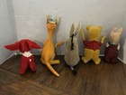 Vintage 1960 s Winnie The Pooh   Friends Sawdust Stuffed Animals Hard To Find