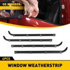 Door Window Seal Belt Weatherstrip Kit For 1987- 1997 Ford F150 F250 F350    4pcs   