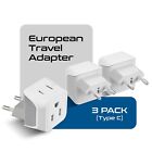 Ceptics Usa To Europe  Asia  European Travel Adapter Plug - Type C  ct-9c  3 Pk 