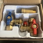 Rheem 3 4    Tankless Brass Water Heater Service Valve Kit Rtg20326