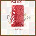 1 2 Lb Crinkle Cut Paper Shred Red Raffia Filler Grass Gift Basket Wrapping