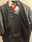 Chef Works Coat Short Sleeve Unisex Black New Sizes  lrg 