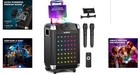 All-in-one Karaoke System With Disco Ball   Rechargeable Battery - Family Fun 