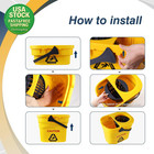 Commercial Mop Bucket With Wringer Collapsible Plastic Yellow