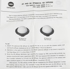 Unused Minolta 4x Spherical Nd Diffuser Accessory Auto Meter Flash Meter