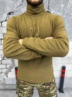 Men s Tactical Fleece Jacket Coyote Military  Coyote With The Coat Size-l