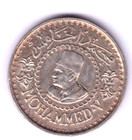 Morocco              Maroc 500 Francs 1956 Silver Mohamed V  Very Nice Grade  mrc462 