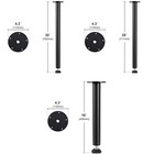 Uimoso 16 28 30 Inch Solid Steel Adjustable Table Legs Office Furniture Set Of 4