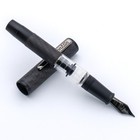 Conklin Word Gauge Carbon Stealth Fountain Pen - Clear Medium Steel Nib