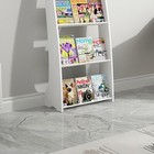4-tier Book Display Rack Brochure Holder Literature Floor Standing Magazine Rack