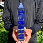 2 1lb Large Natural Lapis Lazuli Quartz Crystal Obelisk Point Wand Aura Healing