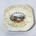 Upland  California  Ca Antique Main Street - Wheelock Souvenir China Dish Plate
