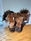 Build A Bear Brown Clydesdale Horse With Saddle And Reins                      B