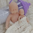 1 9-3 9inch Cute Sleeping Baby Full Body Silicone Mini Reborn Baby Doll Boy girl