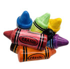 Coin Bank-ceramic  crayon  Shaped 1970s-8-1 2  Long-vibrant High-gloss-rare-vtg
