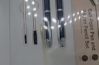 Cross Blue Ballpoint Pen   0 9mm Mechanical Pencil Set W extra Refills Gift Box