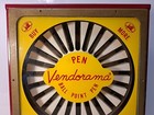 Vintage Rare Metal Body Red Vendorama Coin Op 25   Ballpoint Pen Vending Machine