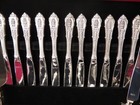 Wallace Rose Point Sterling Silver Flatware Set 138 Pc  Inc  18 Servers No Mono