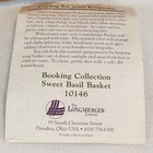 Longaberger 1992 Hostess Only Booking Sweet Basil Basket Only Farmhouse Decor