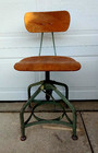 Industrial Swivel Adjustable Drafting Stool By Toledo Metal Furniture Co 