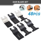 48pcs Oscillating Multi Tool Saw Blades Wood Metal Cut Cutter For Dewalt Fein Us