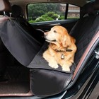 Seat Cover Rear Back Car Pet Dog Travel Waterproof Bench Protector Luxury -black