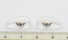 Replacement Screw-in Nose Pads For Chrome Hearts Eyeglasses Sunglasses Silver