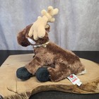 Ganz Webkinz Reindeer Moose Plush Christmas Stuffed Animal No Code Brown Hm137