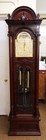 Antique Late 19th Century Victorian Mahogany 9 Tube Tall Case Grandfather Clock