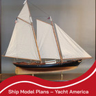 Yacht America Wooden Ship Model Plans