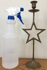 Vintage Solid Brass India Star Shape Taper Candle Holder Candle Stick 12 5  Tall