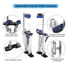 Gesexi Drywall Stilts 15-23 Adjustable Lightweight Aluminum Tool Stilt Knee