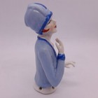 Rare 1920   s Art Deco Flapper Lady With Hat Arms Away Pin Cushion half Doll