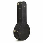 Banjo Case  17 Fret Arch Top Wooden Case  7mm Black Plush Interior  Black