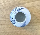 Chinese Blue   White Porcelain Brush Washer Bix   Qianlong Mark 20th C
