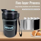 16 9oz Stainless Steel Coffee Mug With Lid  Insulated Double Wall Travel Mug