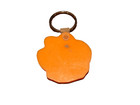 Vintage 1980 s Clemson Tigers Advertising Keychain Key Ring Fob Nice Orange 