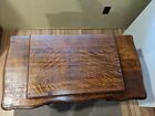 Antique  white  Rotary Treadle Sewing Machine In Original Wood Cabinet  reduced 