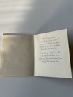 Vintage Christmas Greeting Card Acrylic Pointsettias Steel Engraved Unused